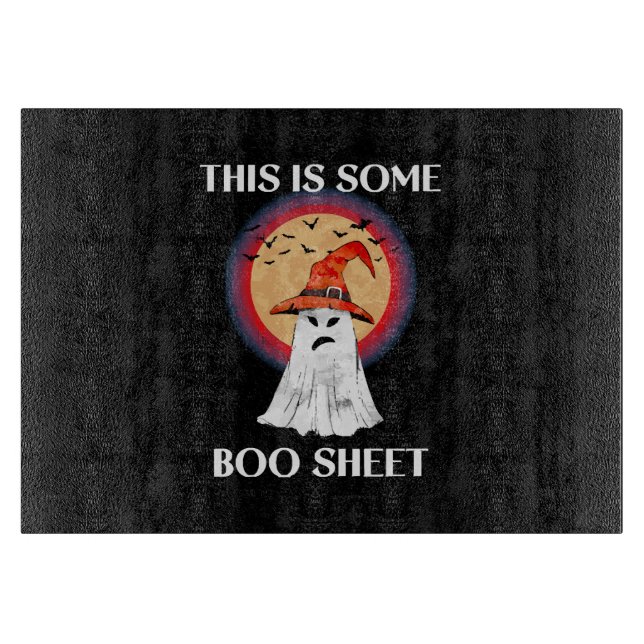 Planche À Découper C'est du papier de Boo Halloween Fantôme Drôle (Devant)