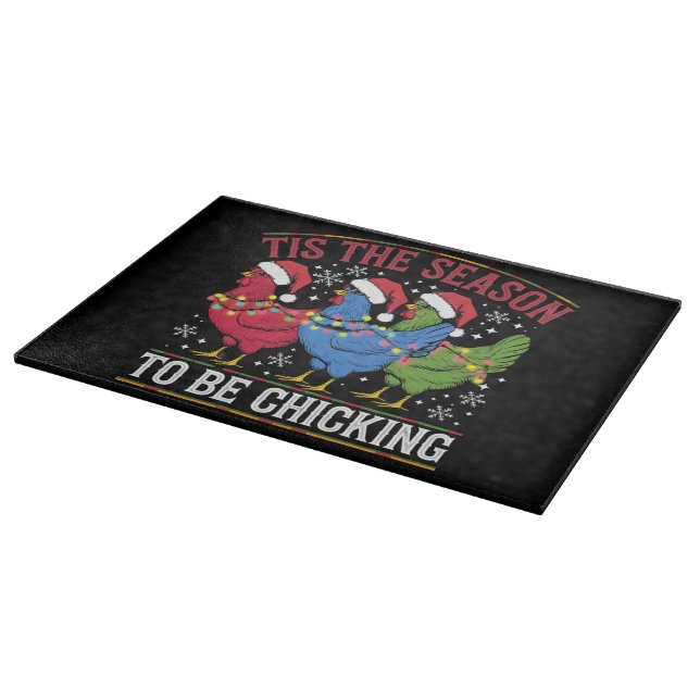 Planche À Découper C'est la saison d'être Chicking Xmas Chicken Weste (Coin)