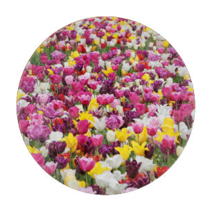 Planche À Découper champ plein de tulipes