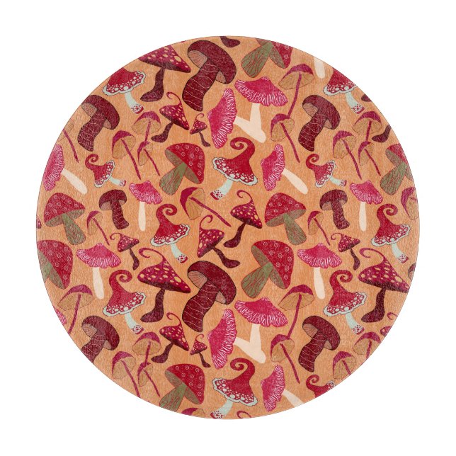 Planche À Découper Champignons mignons (Devant)