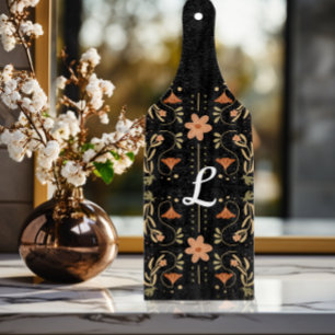 Planche À Découper Charcuterie d'art floral rose