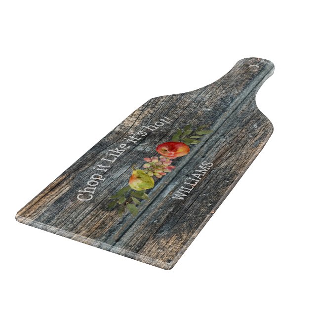 Planche À Découper Charcuterie sur mesure Typographie du bois Nom de  (Coin)