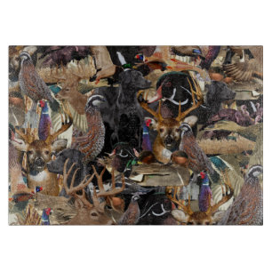 Planche À Découper Chasse à la faune, au cerf, au canard et au faisan