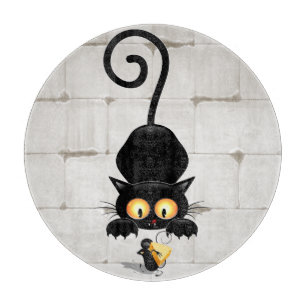 Planche À Découper Chat et souris avec des personnages de dessin amus