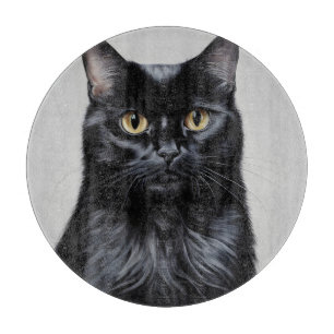 Planche À Découper Chat noir