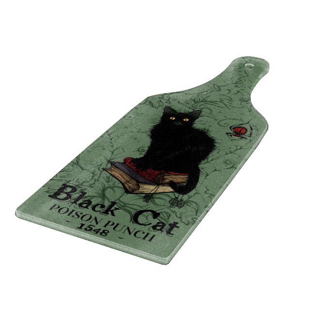 Planche À Découper Chat Noir Halloween (Coin)