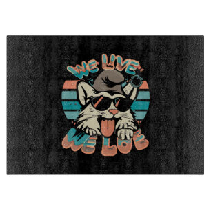 Planche À Découper Chat Schtroumpf - Nous Vivons Nous Aimons 