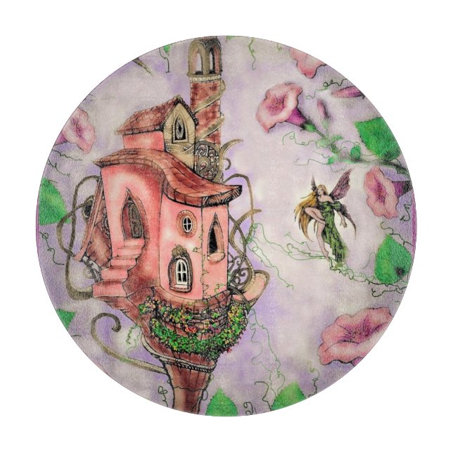 Planche À Découper Château de Fairy avec Colibri (Devant)