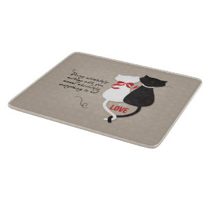Planche À Découper Chats en amour