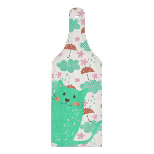 Planche À Découper Chats en pluie