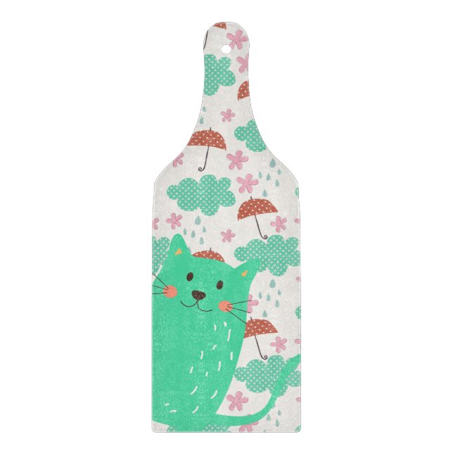 Planche À Découper Chats en pluie (Devant)