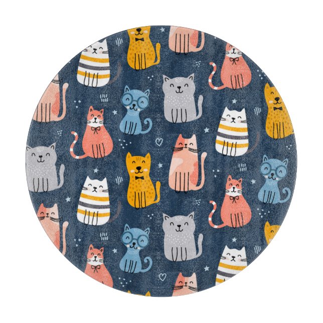 Planche À Découper Chats mignons chats chats chatons Design sans cout (Devant)