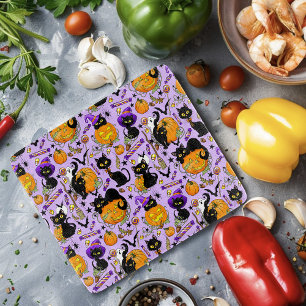 Planche À Découper Chats noirs citrouille Halloween Candy