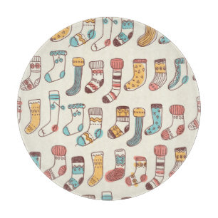 Planche À Découper Chaussettes Doodle mignonnes : Simplicité scandina