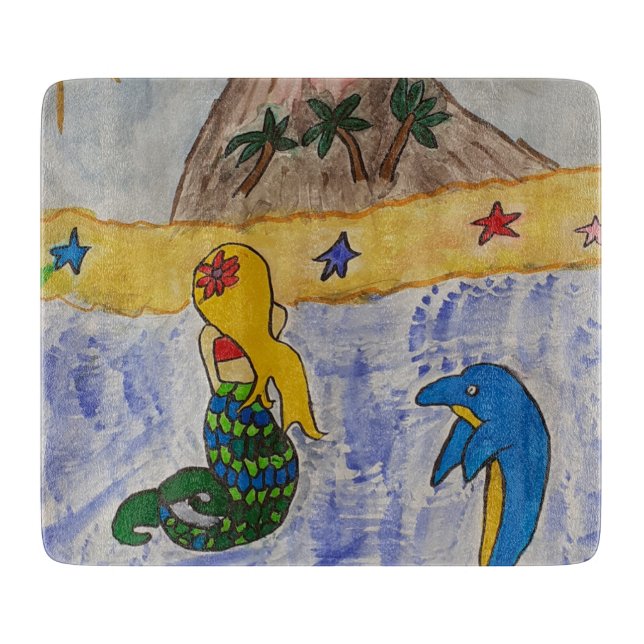 Planche À Découper Chaussure de l'île Mermaid (Devant)