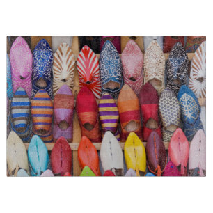 Planche À Découper Chaussures exposées dans une boutique dans les sou