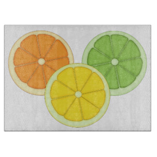 Planche À Découper Chaux, citron et orange