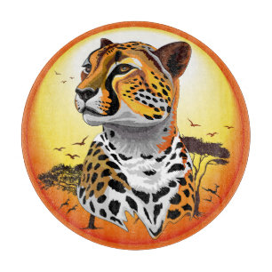 Planche À Découper Cheetah African Feline Wild Animal