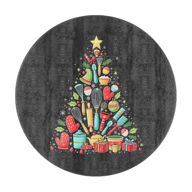 Planche À Découper Chef cuisinier cuisinier de Noël Cook Xmas (Devant)