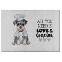 Chef Schnauzer Miniature Aimer & Bacon