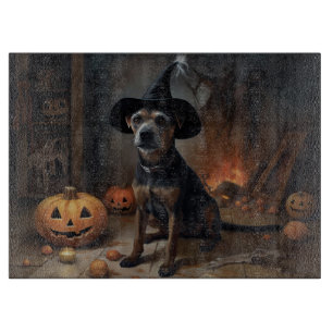 Planche À Découper Chesapeake Bay Terrier Citrouille Halloween effray