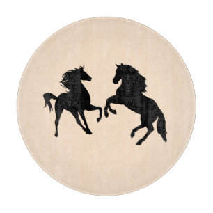 Planche À Découper Cheval Couple Coupe Board Vos Couleurs