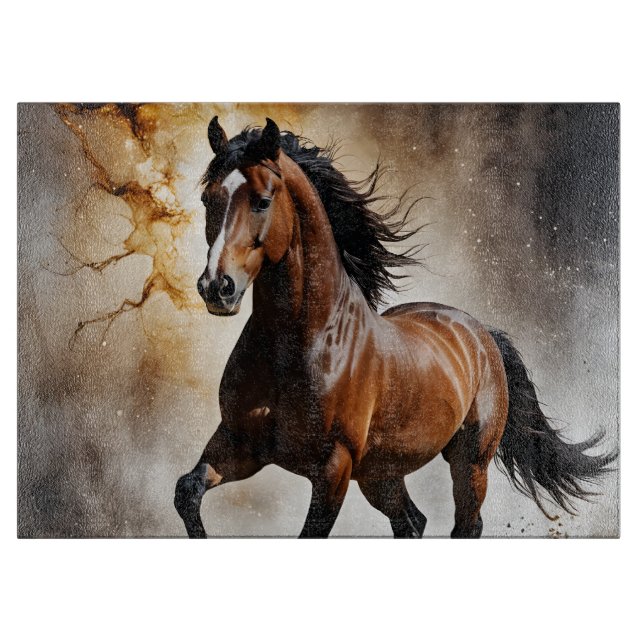 Planche À Découper Cheval de Pékin blanc (Devant)