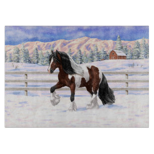 Planche À Découper Cheval de Tinker Tinker Gypsy Vanner Brown Pinto
