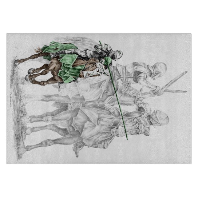 Planche À Découper Chevaliers de la Renaissance médiévale (Devant)