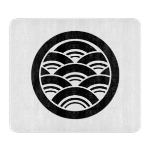 Planche À Découper Chevauchement d'ondes en cercle