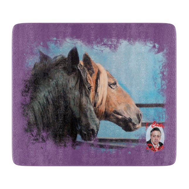 Planche À Découper Chevaux/Cabalos/Horses (Devant)