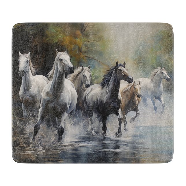 Planche À Découper Chevaux sauvages (Devant)