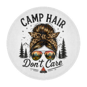 Planche À Découper Cheveux de camp, on s'en fiche, chignon désordonné