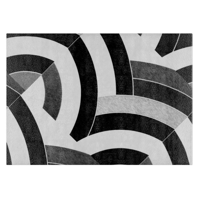 Planche À Découper chevron élégant et moderne (Devant)