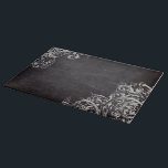 Planche À Découper chic poule chic chic chalkboard monogramme<br><div class="desc">country chic fleurish tournois chalkboard monogram accessoires et français monogram chalkboard party favors. Accessoires de cuisine rustique en tableau noir de campagne.</div>