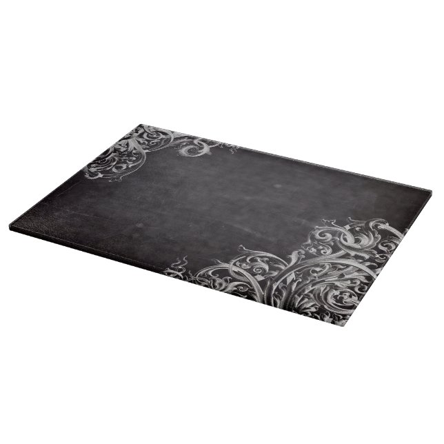 Planche À Découper chic poule chic chic chalkboard monogramme (Coin)