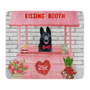 Planche À Découper Chien berger allemand Valentine's Day Kissing Boot