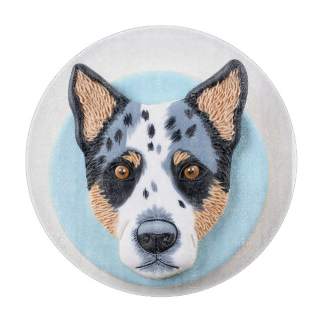 Planche À Découper Chien Blue Heeler Inspiré 3D (Devant)