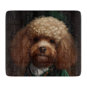 Planche À Découper Chien Caniche en tenue de la Saint-Patrick