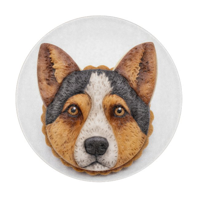 Planche À Découper Chien de berger australien 3D Inspiré (Devant)