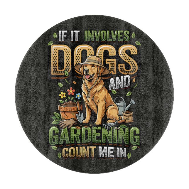 Planche À Découper Chien de jardin si cela implique des chiens et du  (Devant)