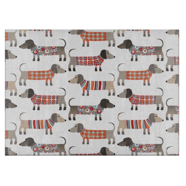 Planche À Découper Chien de saucisse Dachshund (Devant)