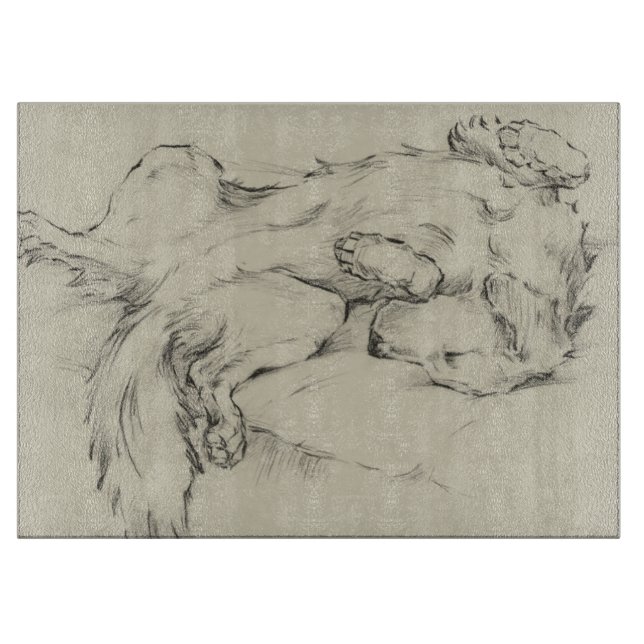 Planche À Découper Chien fatigué (Devant)