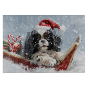 Planche À Découper Chien Japonais Chin Noël Fête