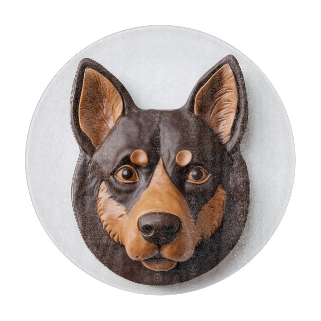 Planche À Découper Chien Kelpie Australien Inspiré 3D (Devant)