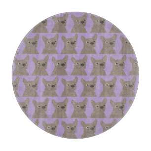 Planche À Découper Chien Violet Pâle