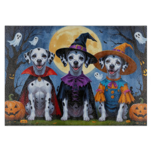 Planche À Découper Chiens de Dalmatie Citrouille Halloween drôle