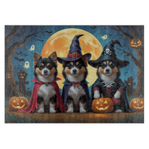 Planche À Découper Chiens lapons finlandais Citrouille Halloween drôl