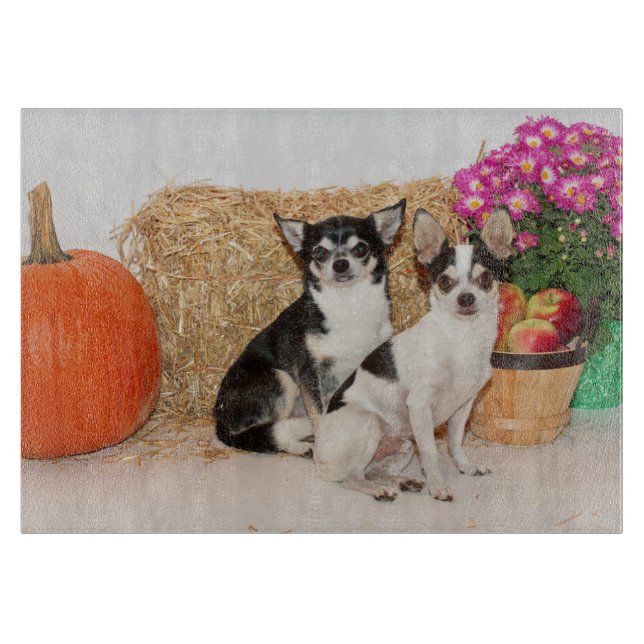 Planche À Découper Chihuahua est à l'automne (Devant)