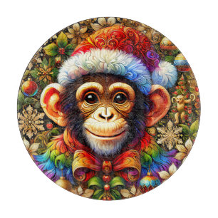 Planche À Découper CHIMPANZEE DE NOËL ~ Conseil de coupe
